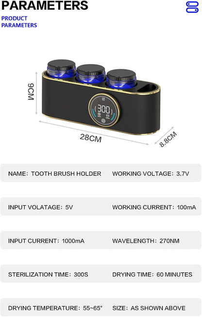 Toilet Electric Toothbrush Drying Rack