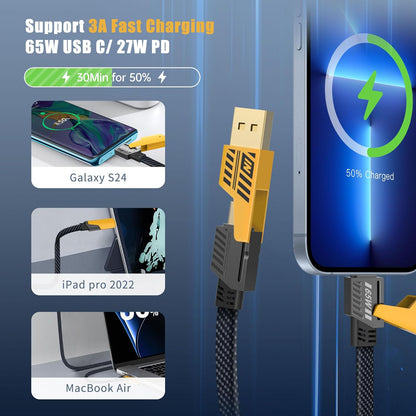 65W 4-in-1 Fast Charging Cable