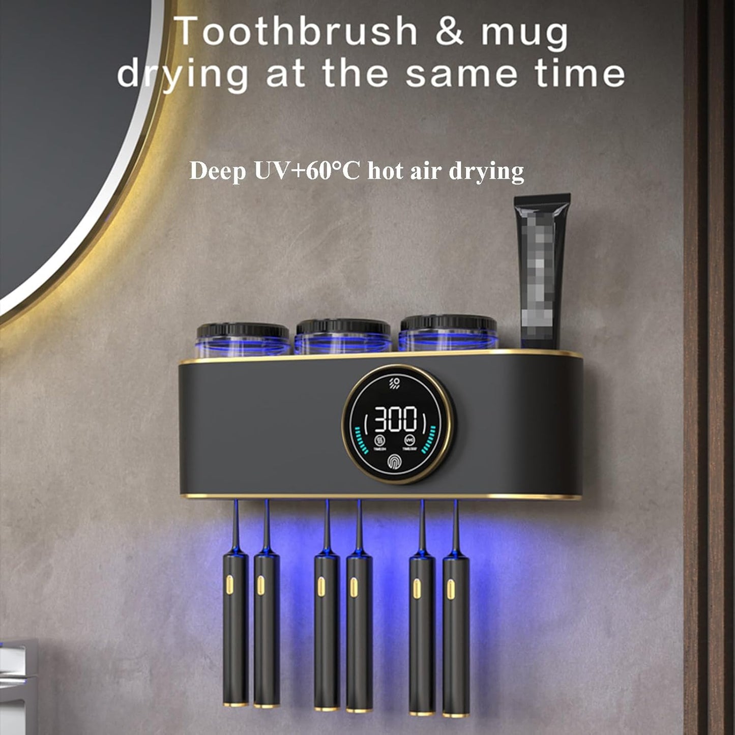 Toilet Electric Toothbrush Drying Rack