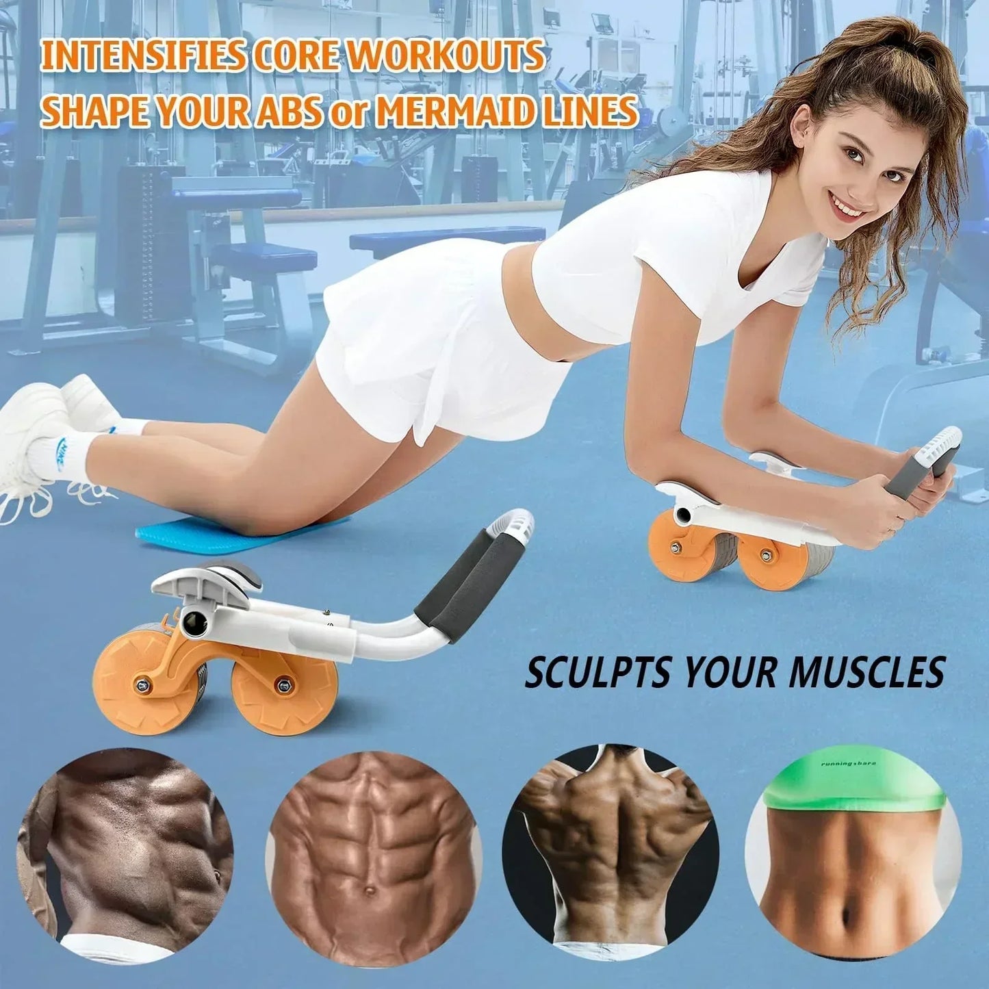 LIVING ARABIA™ Abdominal Exercise Roller (بكرة تمارين البطن)