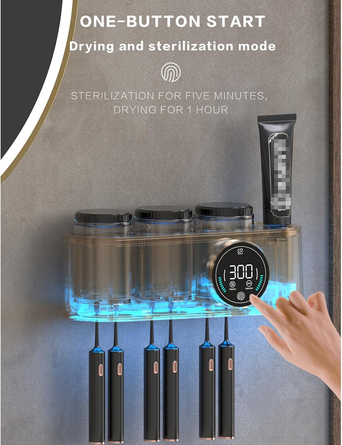 Toilet Electric Toothbrush Drying Rack