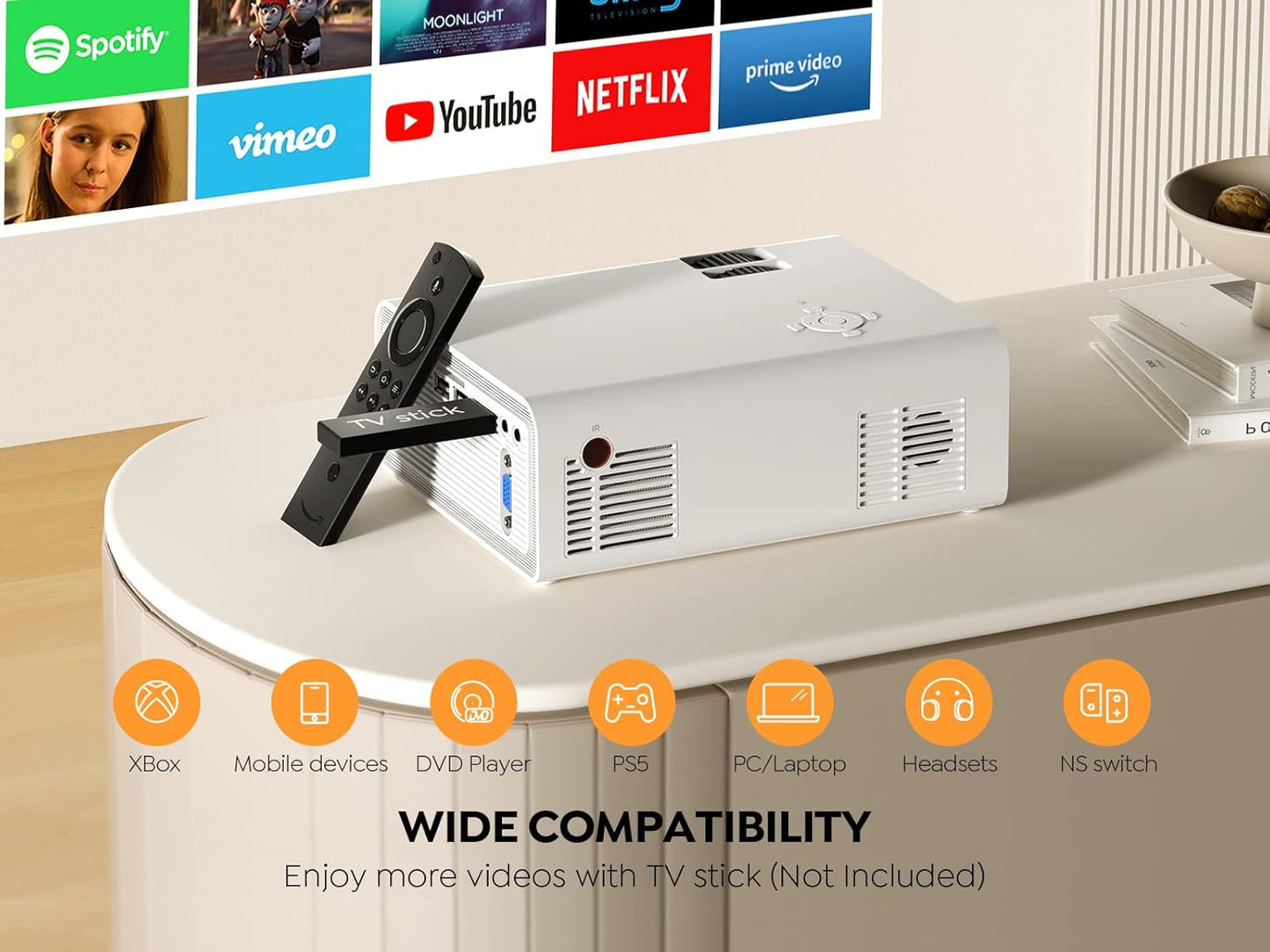 Mini LED Projector 4K