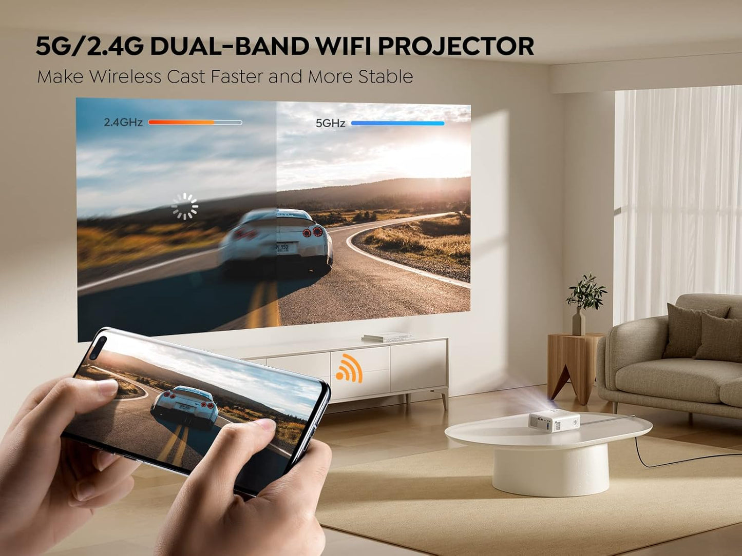 Mini LED Projector 4K