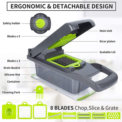 Vegetable Cutter Chopper and Slicer