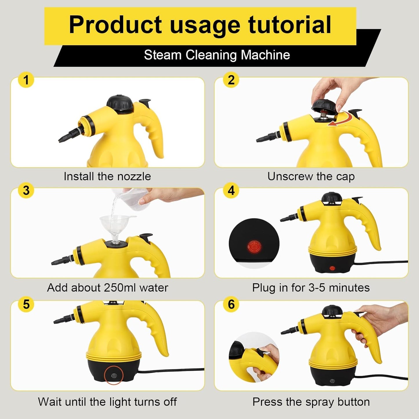 Portable Handheld Steam Cleaner