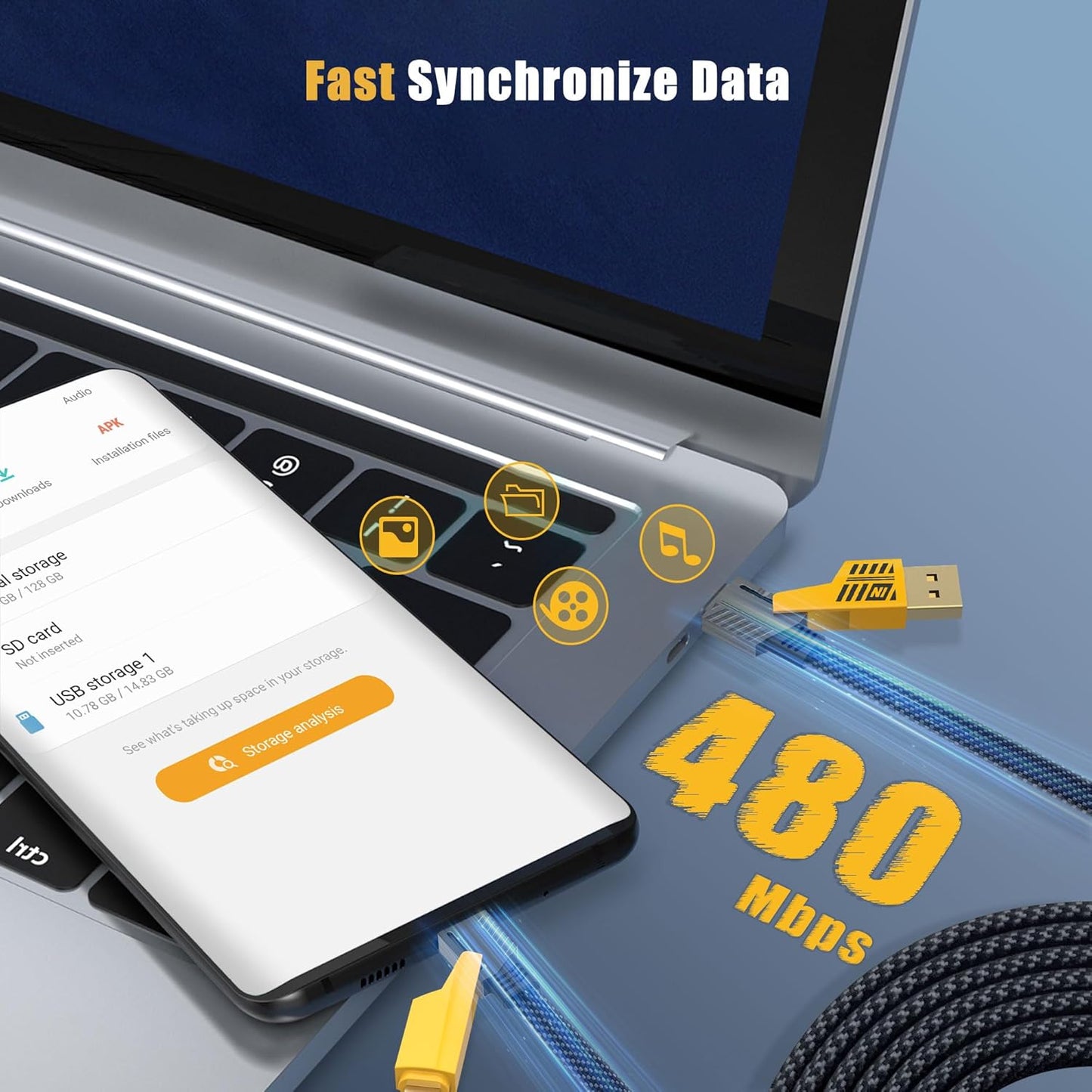 65W 4-in-1 Fast Charging Cable