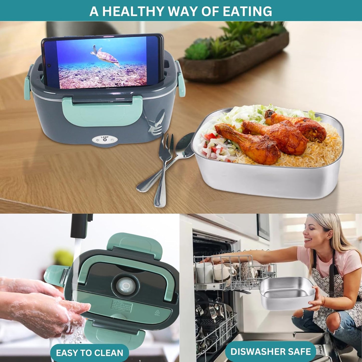 Portable Heated Lunch Box