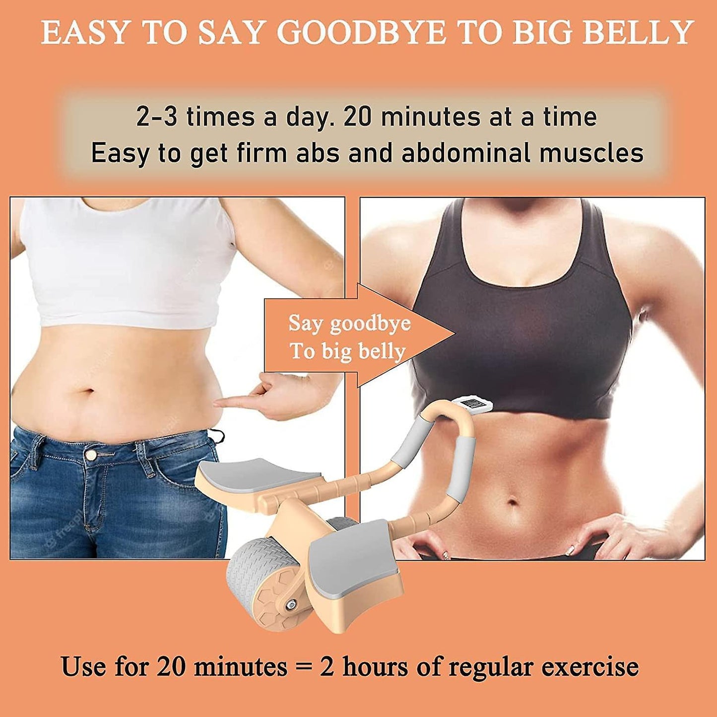 LIVING ARABIA™ Abdominal Exercise Roller (بكرة تمارين البطن)