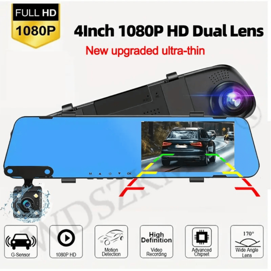 🎁 Today Promotion - 𝐂𝐥𝐞𝐚𝐫𝐕𝐢𝐬𝐢𝐨𝐧™ Dual-Lens Car Rear View Smart Mirror Camera