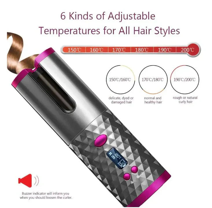 Automatic Cordless Hair Curler